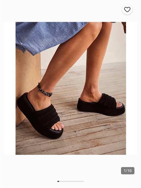 Free People Shoes - NWOB FREE PEOPLE Almost Paradise Platform Sandals Black SZ: 7